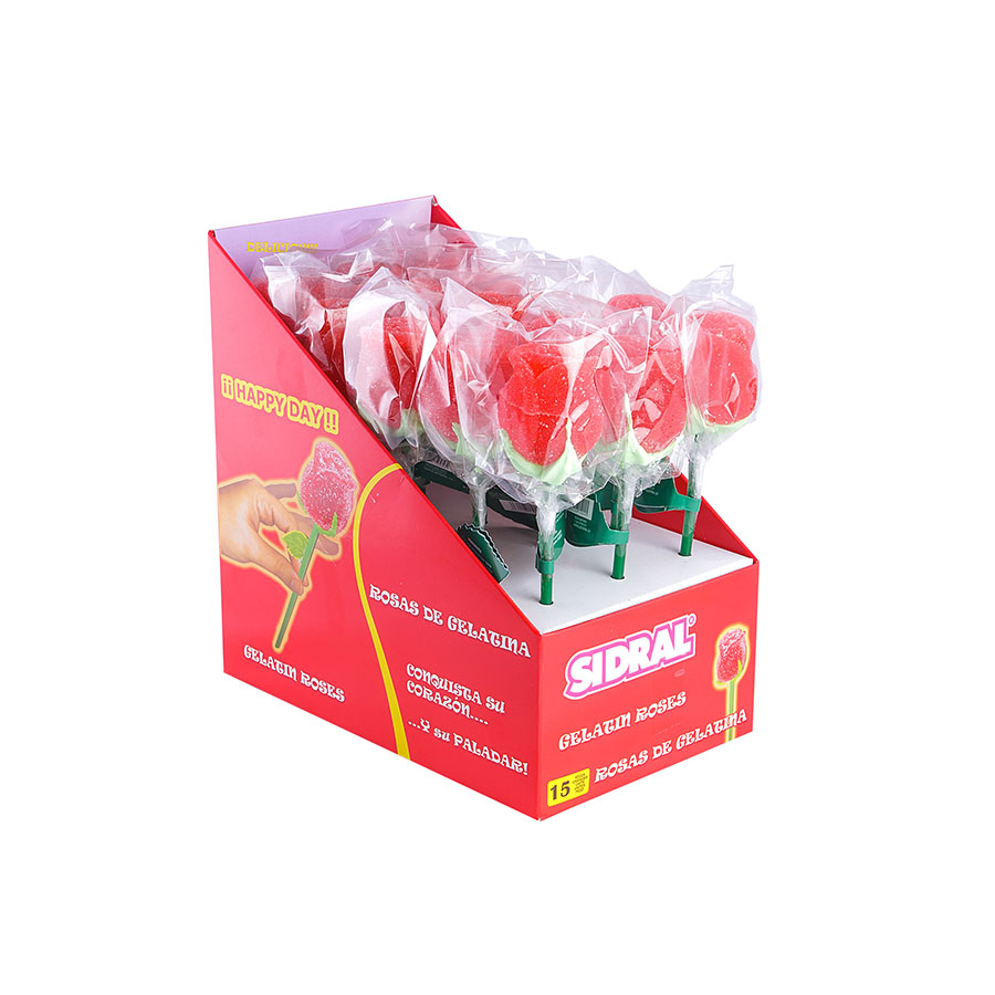 Rosas de pectina para tiendas de golosinas